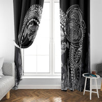 Hawaiian Reef Triggerfish Window Curtain Polynesian Art with Tribal Humuhumunukunukuapua'a LT03 - Polynesian Pride