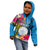 Personalised Palau Independence Day Kid Hoodie 1st October 29th Anniversary Polynesian with Jungle Flower LT03 - Polynesian Pride