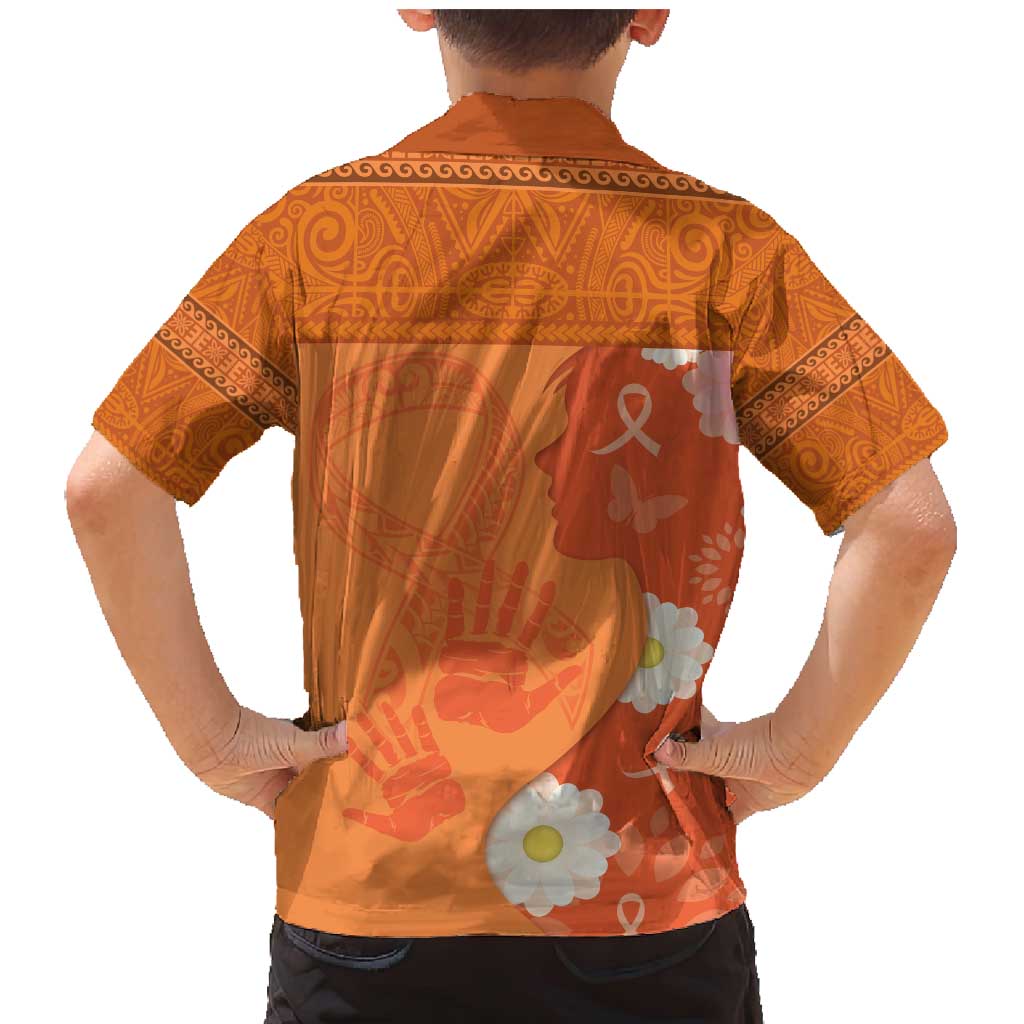 International Day for the Elimination of Violence Against Women Family Matching Mermaid Dress and Hawaiian Shirt Polynesian Pattern