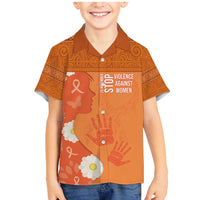International Day for the Elimination of Violence Against Women Family Matching Mermaid Dress and Hawaiian Shirt Polynesian Pattern