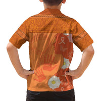 International Day for the Elimination of Violence Against Women Family Matching Tank Maxi Dress and Hawaiian Shirt Polynesian Pattern