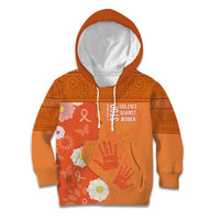 International Day for the Elimination of Violence Against Women Kid Hoodie Polynesian Pattern