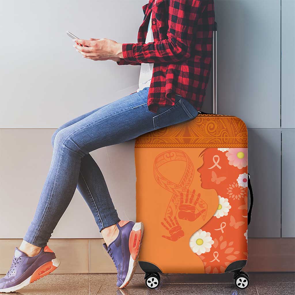 International Day for the Elimination of Violence Against Women Luggage Cover Polynesian Pattern