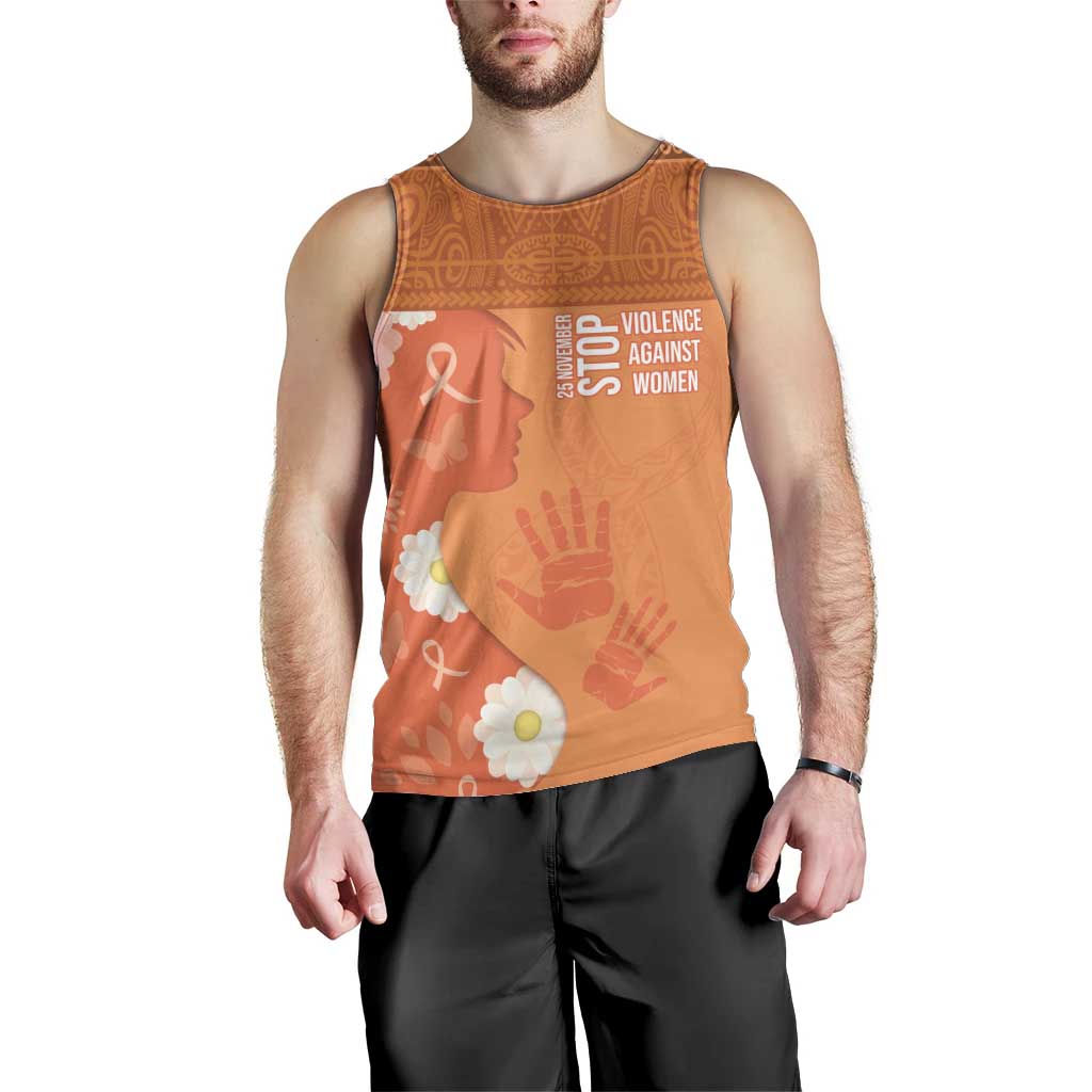 International Day for the Elimination of Violence Against Women Men Tank Top Polynesian Pattern