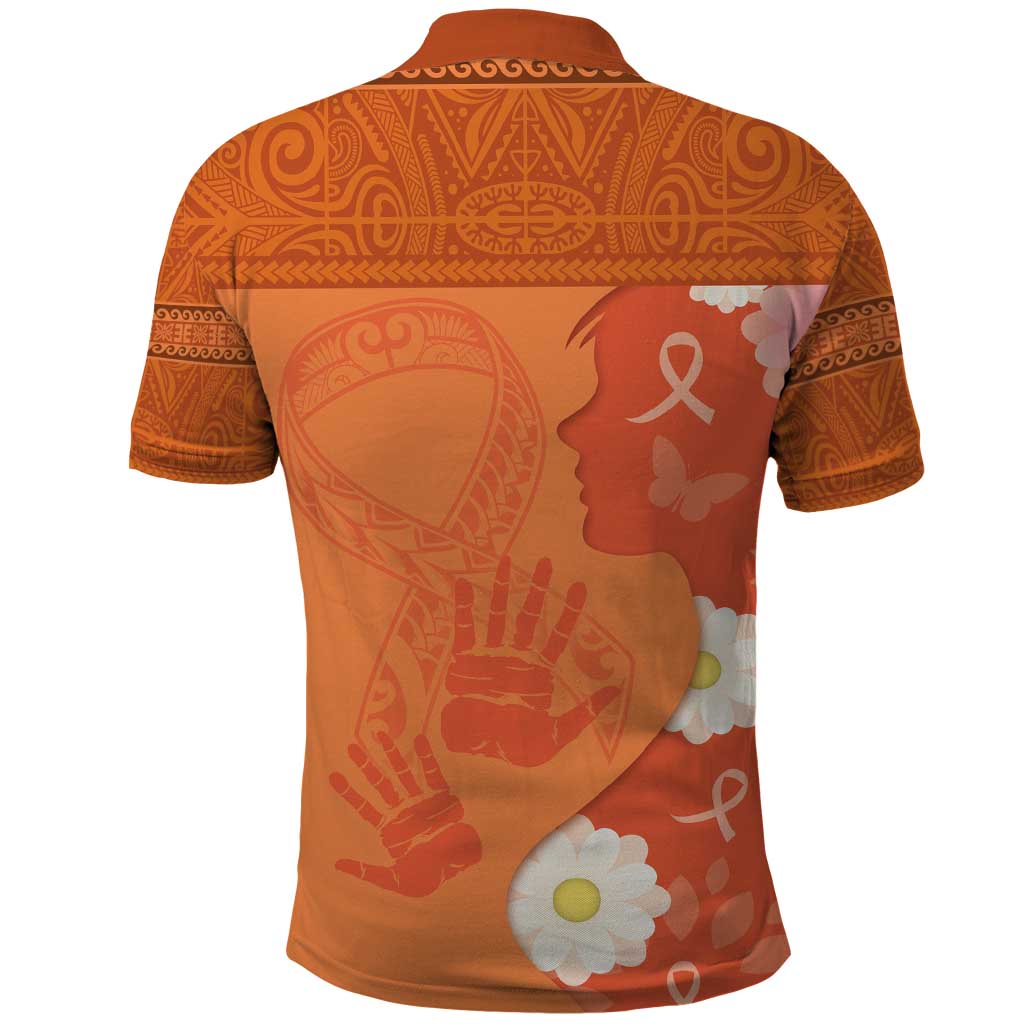 International Day for the Elimination of Violence Against Women Polo Shirt Polynesian Pattern