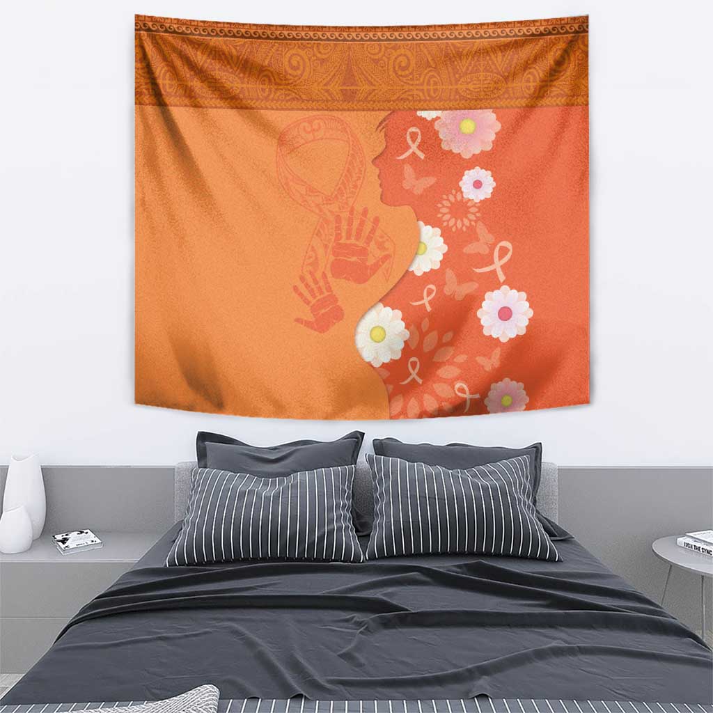 International Day for the Elimination of Violence Against Women Tapestry Polynesian Pattern