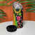 Hawaiian Independence Day 4 in 1 Can Cooler Tumbler Kanaka Maoli Symbols With Tapa Motifs and Tropical Plants - Polynesian Pride