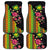 Hawaiian Independence Day Car Mats Kanaka Maoli Symbols With Tapa Motifs and Tropical Plants - Polynesian Pride