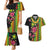 Hawaiian Independence Day Couples Matching Mermaid Dress and Hawaiian Shirt Kanaka Maoli Symbols With Tapa Motifs and Tropical Plants - Polynesian Pride