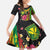 Hawaiian Independence Day Family Matching Mermaid Dress and Hawaiian Shirt Kanaka Maoli Symbols With Tapa Motifs and Tropical Plants - Polynesian Pride