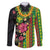 Hawaiian Independence Day Family Matching Mermaid Dress and Hawaiian Shirt Kanaka Maoli Symbols With Tapa Motifs and Tropical Plants - Polynesian Pride
