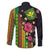 Hawaiian Independence Day Family Matching Mermaid Dress and Hawaiian Shirt Kanaka Maoli Symbols With Tapa Motifs and Tropical Plants - Polynesian Pride