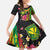 Hawaiian Independence Day Family Matching Off Shoulder Maxi Dress and Hawaiian Shirt Kanaka Maoli Symbols With Tapa Motifs and Tropical Plants - Polynesian Pride