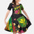 Hawaiian Independence Day Family Matching Puletasi and Hawaiian Shirt Kanaka Maoli Symbols With Tapa Motifs and Tropical Plants - Polynesian Pride