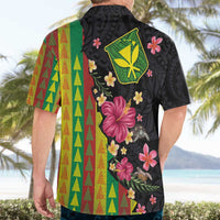 Hawaiian Independence Day Hawaiian Shirt Kanaka Maoli Symbols With Tapa Motifs and Tropical Plants - Polynesian Pride