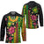 Hawaiian Independence Day Hockey Jersey Kanaka Maoli Symbols With Tapa Motifs and Tropical Plants - Polynesian Pride