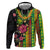Hawaiian Independence Day Hoodie Kanaka Maoli Symbols With Tapa Motifs and Tropical Plants - Polynesian Pride