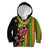 Hawaiian Independence Day Kid Hoodie Kanaka Maoli Symbols With Tapa Motifs and Tropical Plants - Polynesian Pride