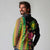 Hawaiian Independence Day Long Sleeve Polo Shirt Kanaka Maoli Symbols With Tapa Motifs and Tropical Plants - Polynesian Pride