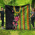 Hawaiian Independence Day Quilt Kanaka Maoli Symbols With Tapa Motifs and Tropical Plants - Polynesian Pride