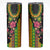 Hawaiian Independence Day Skinny Tumbler Kanaka Maoli Symbols With Tapa Motifs and Tropical Plants - Polynesian Pride