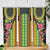 Hawaiian Independence Day Skinny Tumbler Kanaka Maoli Symbols With Tapa Motifs and Tropical Plants - Polynesian Pride