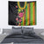 Hawaiian Independence Day Tapestry Kanaka Maoli Symbols With Tapa Motifs and Tropical Plants - Polynesian Pride