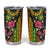 Hawaiian Independence Day Tumbler Cup Kanaka Maoli Symbols With Tapa Motifs and Tropical Plants - Polynesian Pride