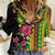 Hawaiian Independence Day Women Casual Shirt Kanaka Maoli Symbols With Tapa Motifs and Tropical Plants - Polynesian Pride