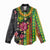 Hawaiian Independence Day Women Casual Shirt Kanaka Maoli Symbols With Tapa Motifs and Tropical Plants - Polynesian Pride