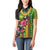 Hawaiian Independence Day Women Polo Shirt Kanaka Maoli Symbols With Tapa Motifs and Tropical Plants - Polynesian Pride