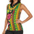Hawaiian Independence Day Women Sleeveless Polo Shirt Kanaka Maoli Symbols With Tapa Motifs and Tropical Plants - Polynesian Pride