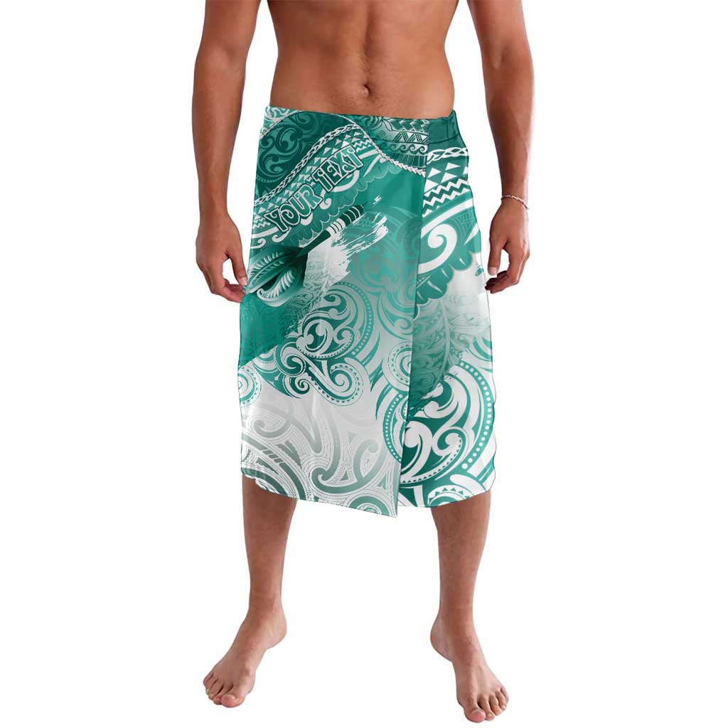 Personalised New Zealand Aotearoa Darts Masters Lavalava Maori Art Tattoo with Tribal Dart Symbol Teal Color - Polynesian Pride