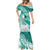 Personalised New Zealand Aotearoa Darts Masters Mermaid Dress Maori Art Tattoo with Tribal Dart Symbol Teal Color - Polynesian Pride