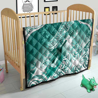 Personalised New Zealand Aotearoa Darts Masters Quilt Maori Art Tattoo with Tribal Dart Symbol Teal Color - Polynesian Pride