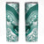 Personalised New Zealand Aotearoa Darts Masters Skinny Tumbler Maori Art Tattoo with Tribal Dart Symbol Teal Color - Polynesian Pride
