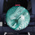 Personalised New Zealand Aotearoa Darts Masters Spare Tire Cover Maori Art Tattoo with Tribal Dart Symbol Teal Color - Polynesian Pride