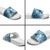 Personalised New Zealand Aotearoa Darts Masters Slide Sandals Maori Art Tattoo with Tribal Dart Symbol Blue - Polynesian Pride