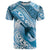 Personalised New Zealand Aotearoa Darts Masters T Shirt Maori Art Tattoo with Tribal Dart Symbol Blue - Polynesian Pride