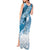 Personalised New Zealand Aotearoa Darts Masters Tank Maxi Dress Maori Art Tattoo with Tribal Dart Symbol Blue - Polynesian Pride