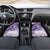 Personalised New Zealand Aotearoa Darts Masters Car Mats Maori Art Tattoo with Tribal Dart Symbol Purple - Polynesian Pride