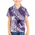 Personalised New Zealand Aotearoa Darts Masters Family Matching Long Sleeve Bodycon Dress and Hawaiian Shirt Maori Art Tattoo with Tribal Dart Symbol Purple - Polynesian Pride