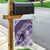 Personalised New Zealand Aotearoa Darts Masters Garden Flag Maori Art Tattoo with Tribal Dart Symbol Purple - Polynesian Pride