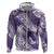 Personalised New Zealand Aotearoa Darts Masters Hoodie Maori Art Tattoo with Tribal Dart Symbol Purple - Polynesian Pride