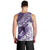 Personalised New Zealand Aotearoa Darts Masters Men Tank Top Maori Art Tattoo with Tribal Dart Symbol Purple - Polynesian Pride