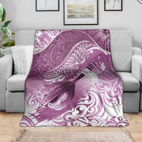 Personalised New Zealand Aotearoa Darts Masters Blanket Maori Art Tattoo with Tribal Dart Symbol Pink - Polynesian Pride