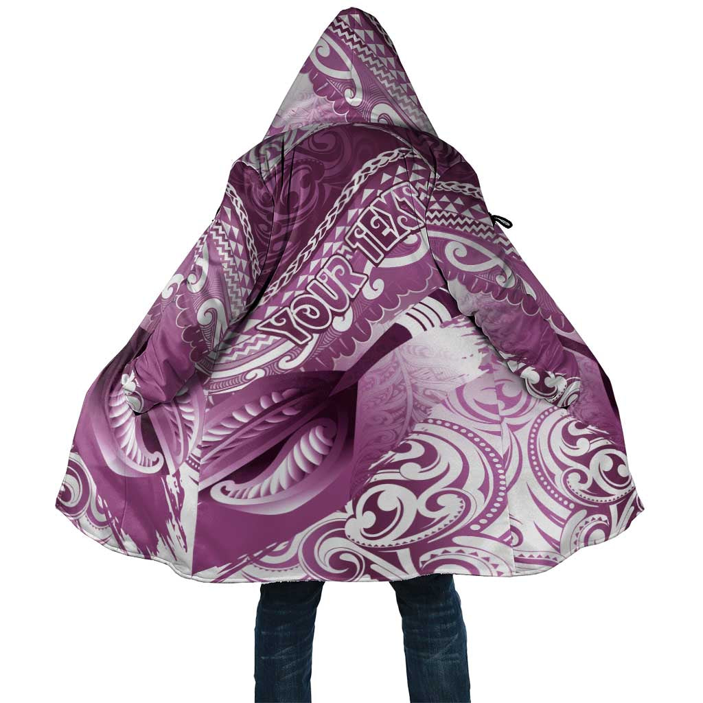 Personalised New Zealand Aotearoa Darts Masters Cloak Maori Art Tattoo with Tribal Dart Symbol Pink - Polynesian Pride