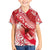 Personalised New Zealand Aotearoa Darts Masters Family Matching Tank Maxi Dress and Hawaiian Shirt Maori Art Tattoo with Tribal Dart Symbol Red - Polynesian Pride
