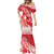 Personalised New Zealand Aotearoa Darts Masters Mermaid Dress Maori Art Tattoo with Tribal Dart Symbol Red - Polynesian Pride