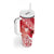 Personalised New Zealand Aotearoa Darts Masters Tumbler With Handle Maori Art Tattoo with Tribal Dart Symbol Red - Polynesian Pride